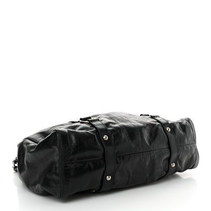 Miu Miu Vitello Lux Gathered Tote Black 4 of 14