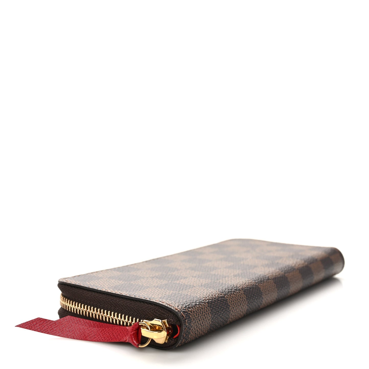 Damier Ebene Clemence Wallet Cherry