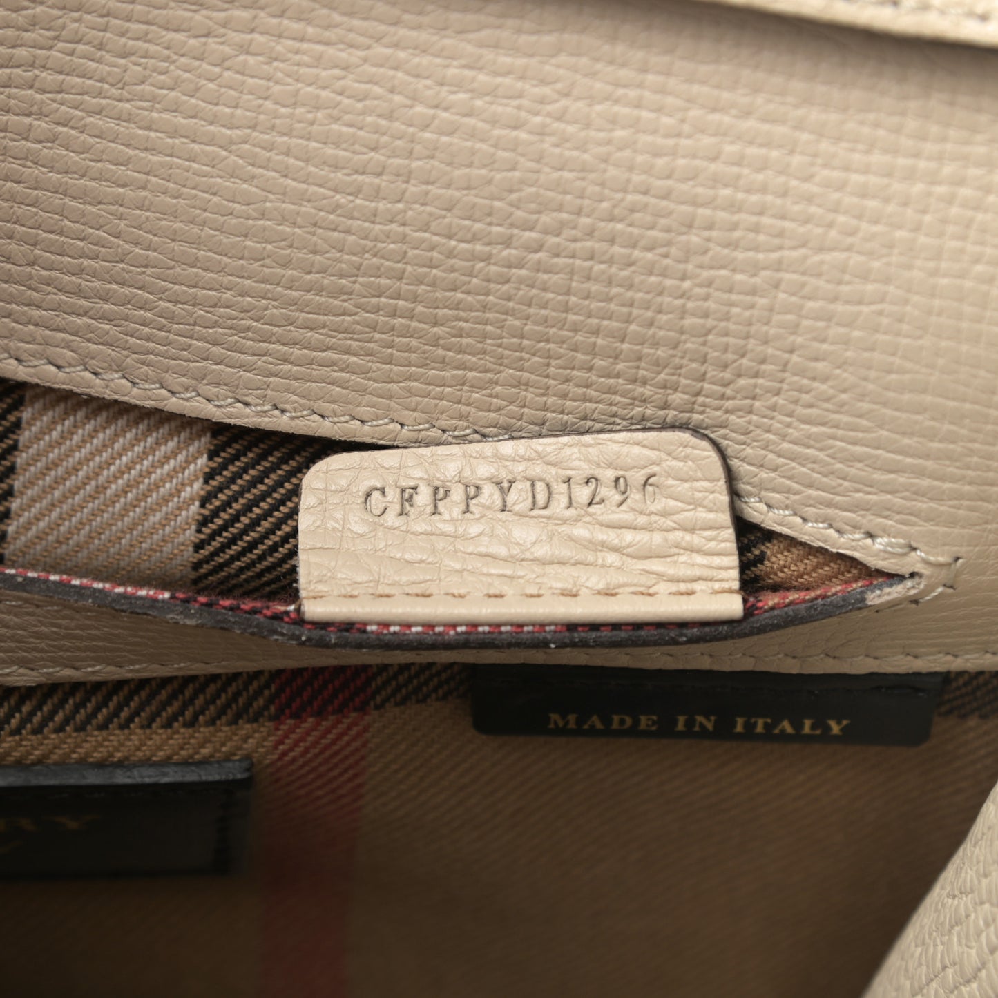 Grainy Calfskin Broguing Tassel Fringe Small Macken Crossbody Bag Beige