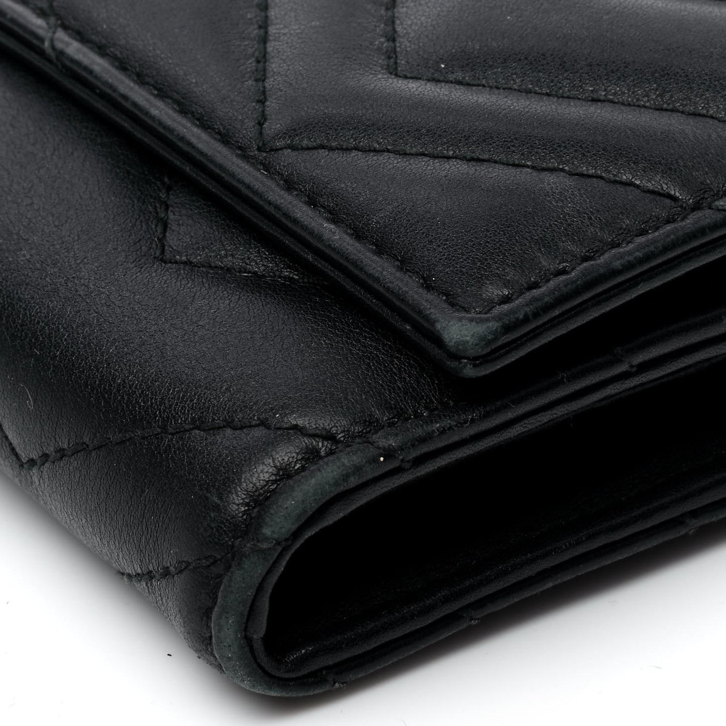 Calfskin Matelasse GG Marmont Continental Wallet Black