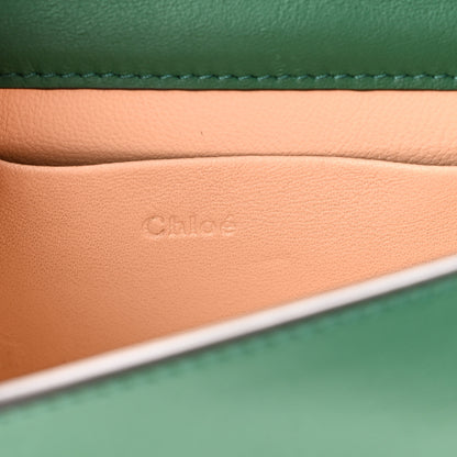 Chloe Calfskin Crocodile Embossed Small Nile Bracelet Minaudiere Bag Woodsy Green 6 of 9