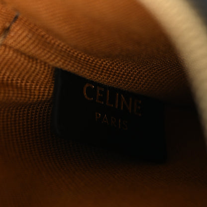 Celine Triomphe Canvas Coin and Card Pouch With Hook Black 6 of 6