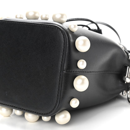 Fendi Vitello Liberty Pearl F is Fendi Mini Mon Tresor Bucket Bag Black 6 of 10