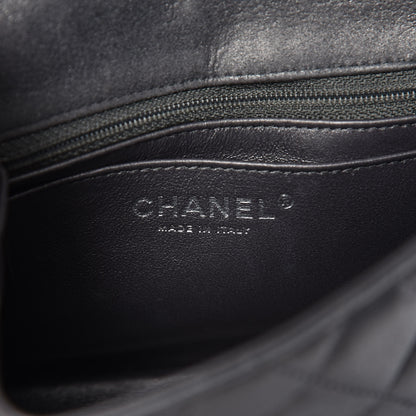 Chanel Iridescent Calfskin Quilted Mini Square Flap Grey 6 of 9