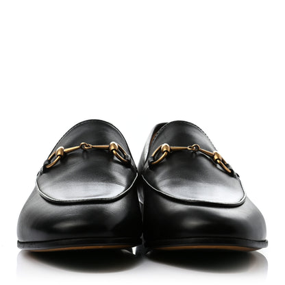 Gucci Calfskin Womens Jordaan Loafers 39.5 Black 2 of 7