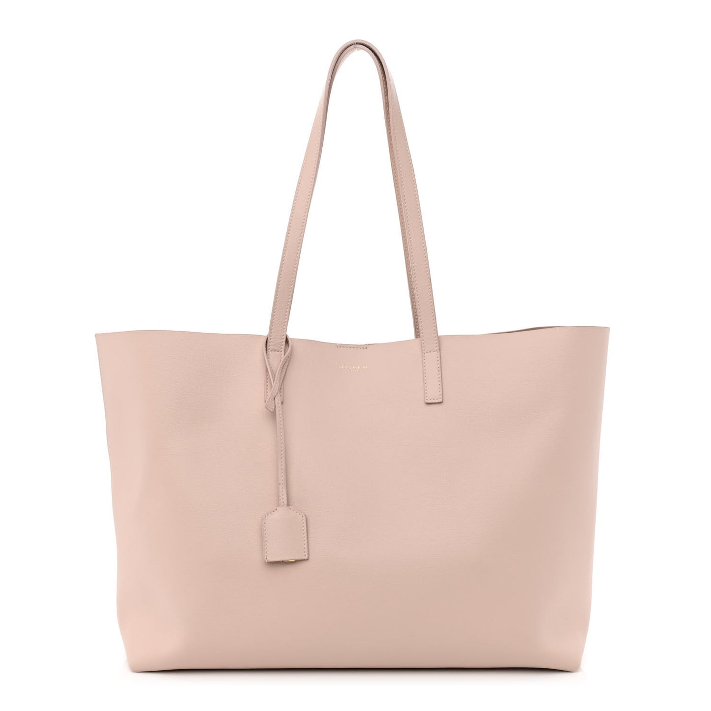 Calfskin Large Shopping Tote Pale Blush