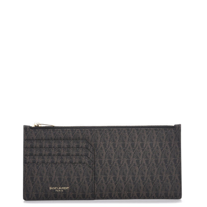 Saint Laurent Classic Toile Monogram 4 Fragments Zip Pouch Black 1 of 8