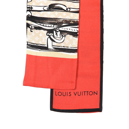 Louis Vuitton Silk Monogram Trunks Bandeau Brown 2 of 3