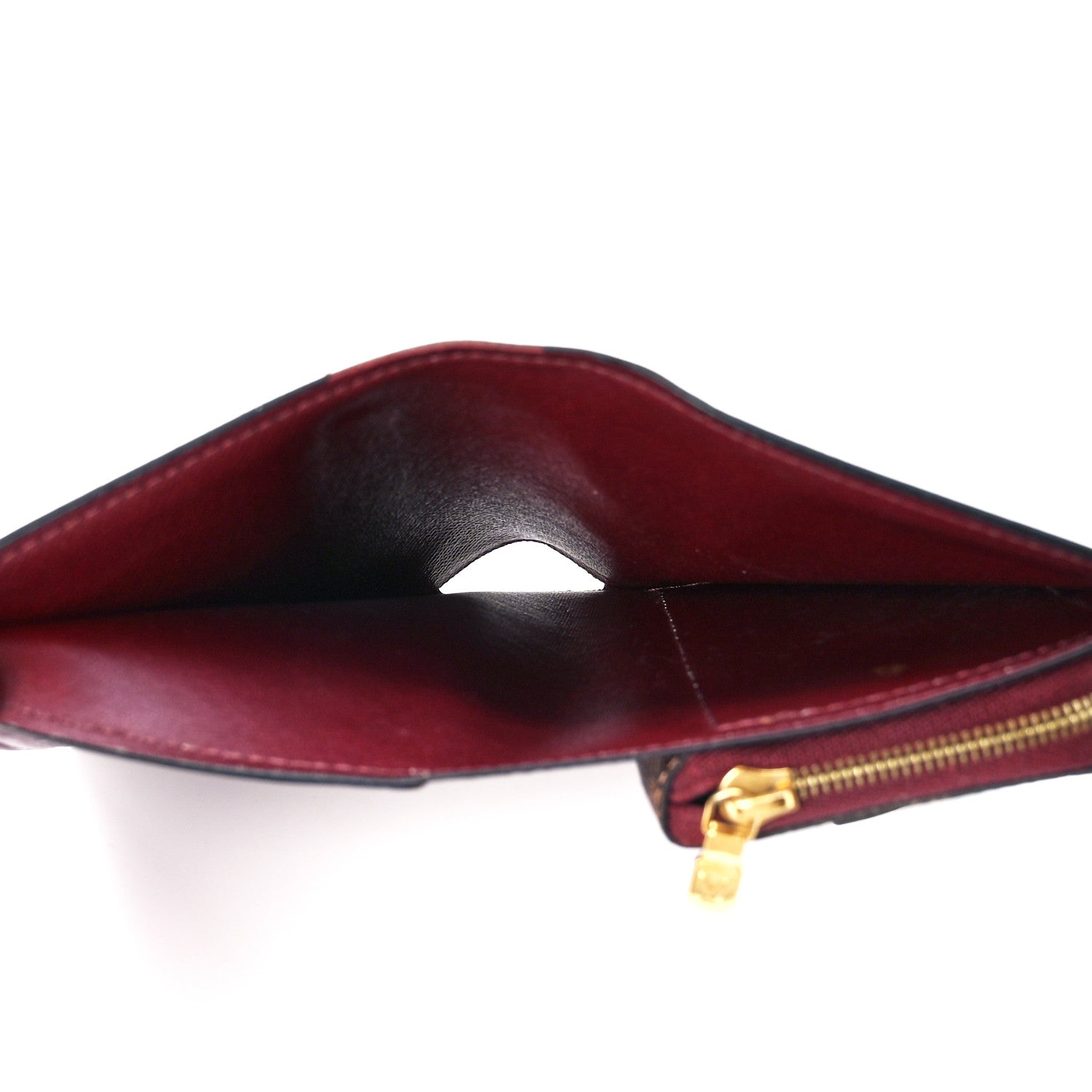 Louis Vuitton Damier Ebene Juliette Wallet Bordeaux Black 6 of 15