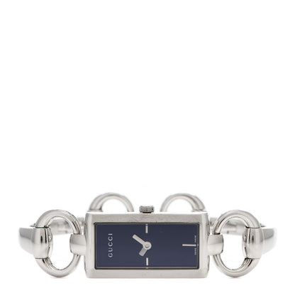 Gucci Stainless Steel Diamond 17mm Tornabuoni Quartz Watch Blue 2 of 5