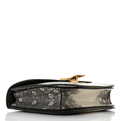 Celine Lizard Medium Classic Box Flap Bag Natural 4 of 9