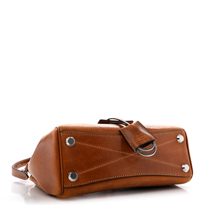 Balenciaga Vegetable Tanned Lambskin Mini Bel Air Carry All Bag Tan Cowboy 4 of 12