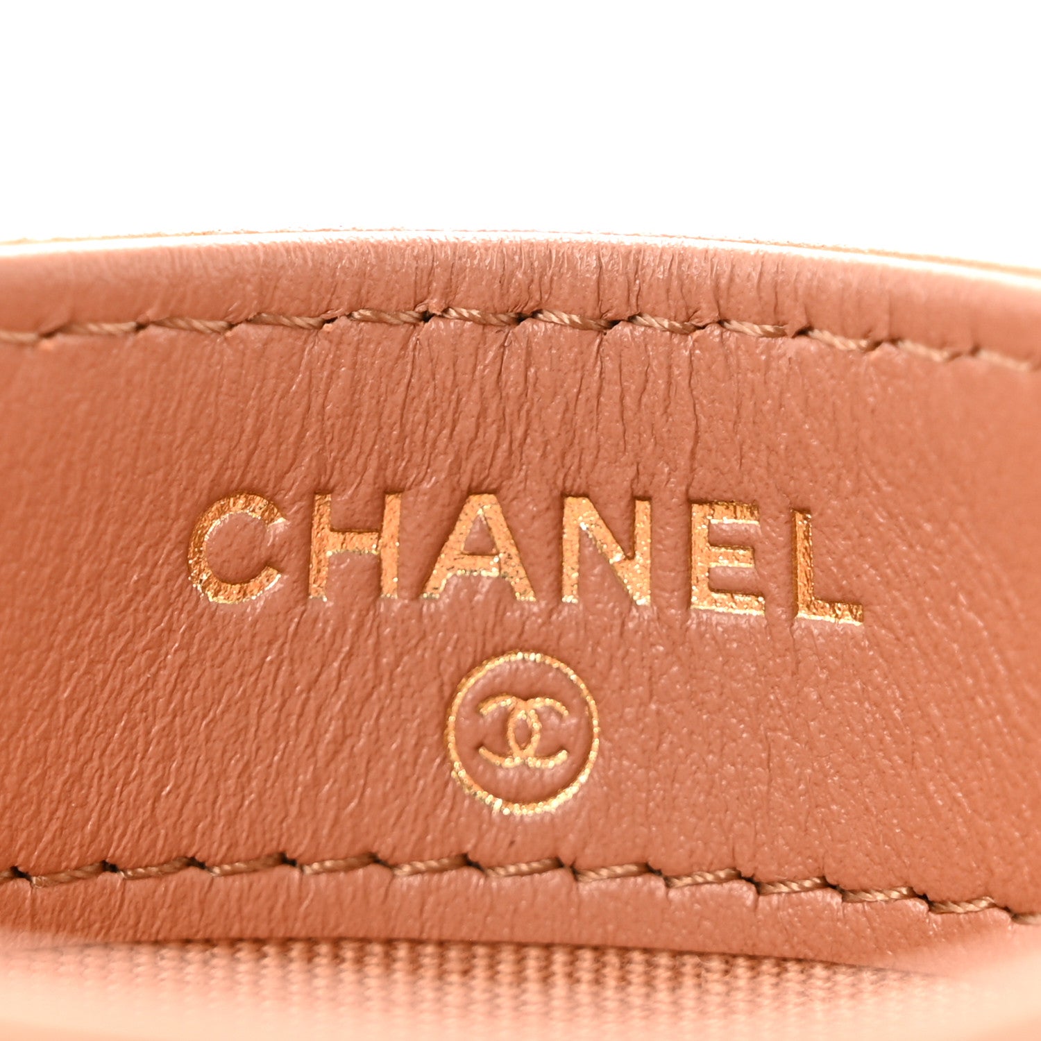 Chanel Lambskin Quilted Chanel 19 Card Holder Brown 6 of 9