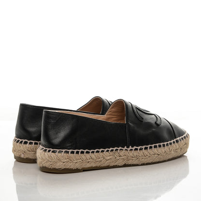 Chanel Lambskin CC Espadrilles 35 Black 4 of 7