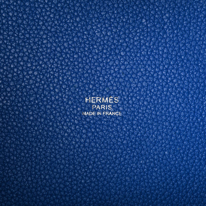 Hermes Taurillon Maurice Picotin Lock 22 MM Bleu Zellige 6 of 11