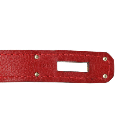 Hermes Taurillon Clemence Birkin 30 Rouge Garance 7 of 14