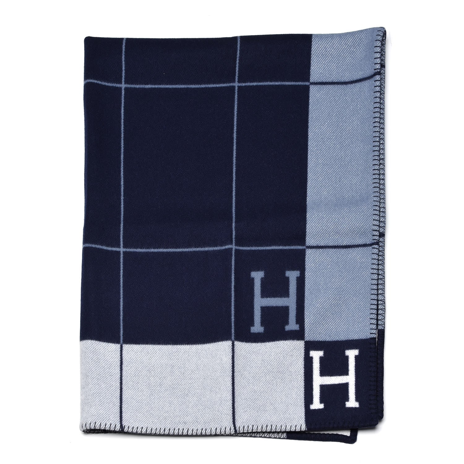 Hermes Wool Cashmere Avalon III Blanket Caban Ecru 1 of 4
