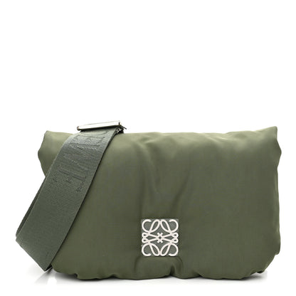 Loewe Nylon Mini Goya Puffer Bag Vintage Khaki 1 of 11