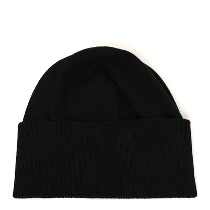 Chanel Cashmere CC Beanie Hat Black 2 of 4