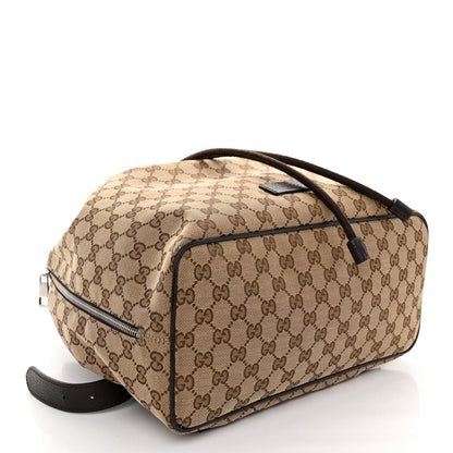Gucci Monogram Dollar Calfskin O Drawstring Backpack Beige Ebony Testa di Moro Dark Chocolate 4 of 11