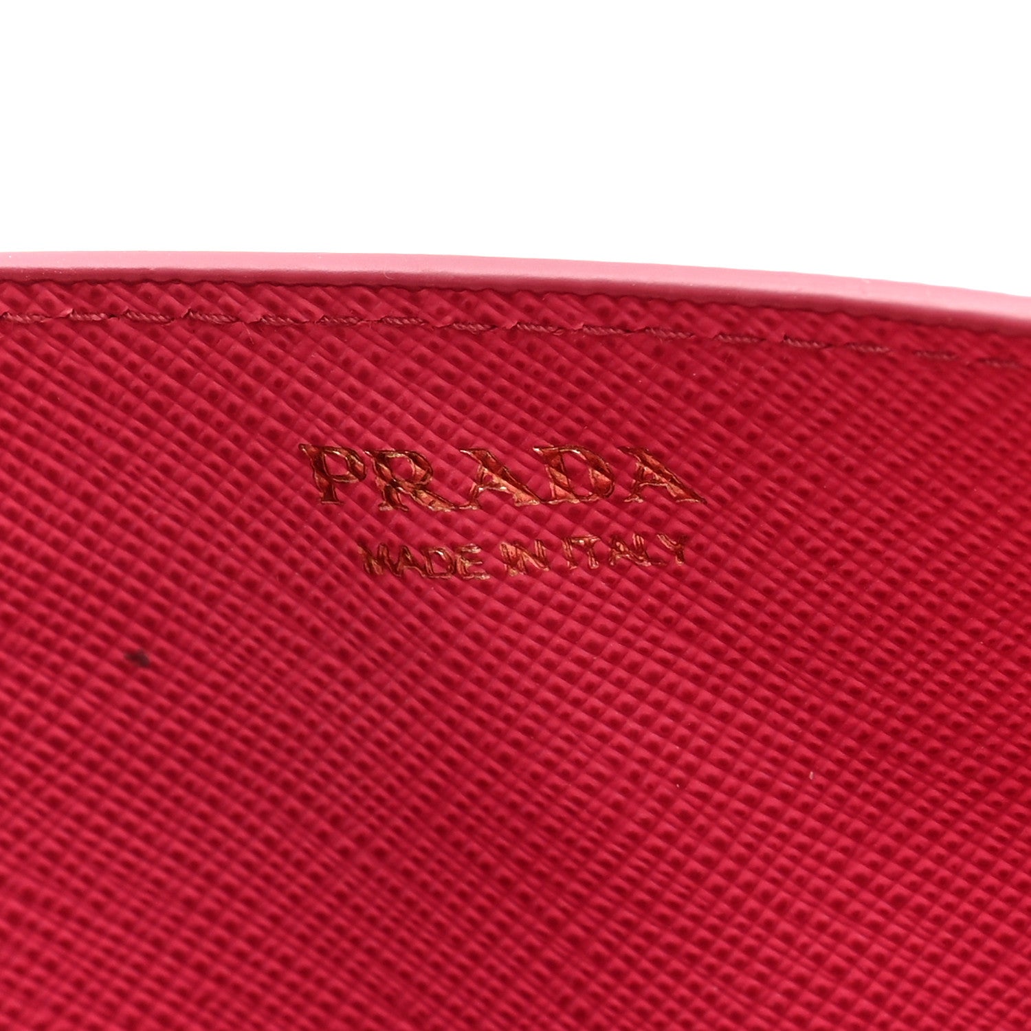 Prada Saffiano Triangle Mini Crossbody Bag Peonia 6 of 9
