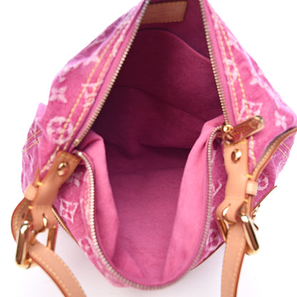 Louis Vuitton Denim Baggy GM Fuchsia 5 of 10