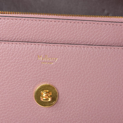 Mulberry Small Classic Grain Calfskin Small Darley Mocha Rose 6 of 12