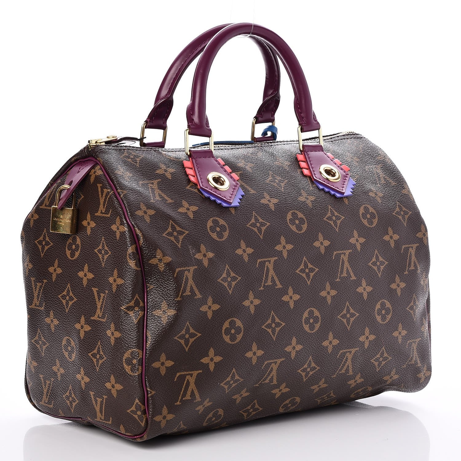 Louis Vuitton Monogram Totem Speedy 30 Magenta 3 of 7