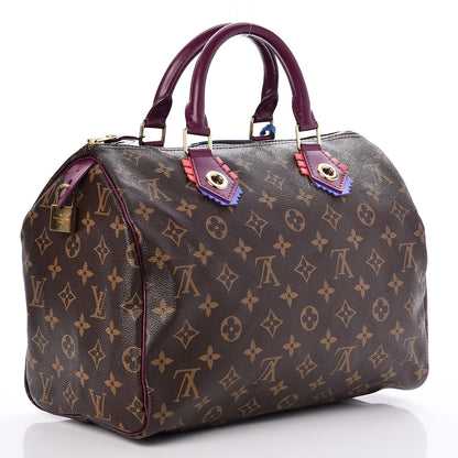 Louis Vuitton Monogram Totem Speedy 30 Magenta 3 of 7