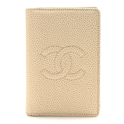 Chanel Caviar Timeless CC Card Holder Wallet White 1 of 8