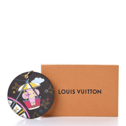 Louis Vuitton Monogram 2020 Christmas Animation Big Wheel Bag Charm Key Ring Rose Ballerine 5 of 5