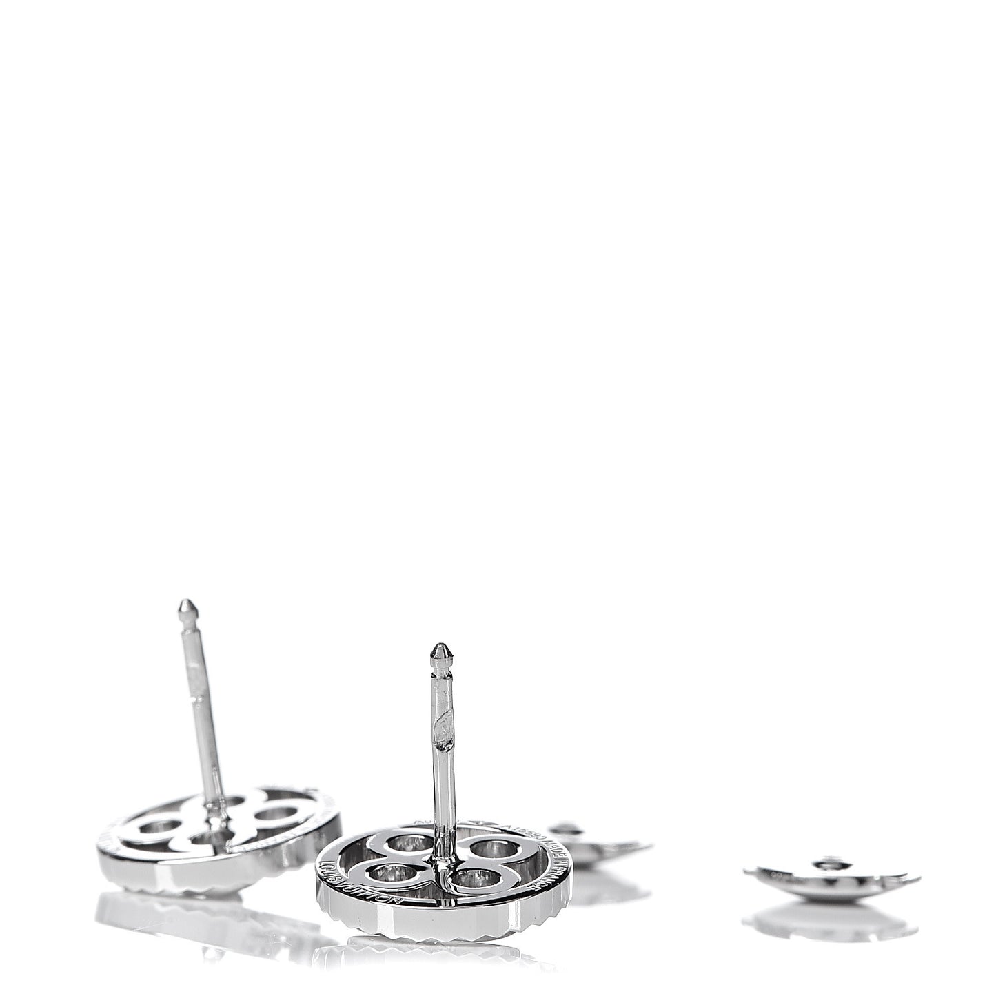 18K White Gold Diamond Blossom BB Earrings