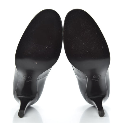 Chanel Calfskin Buckle Pumps 39 Black 4 of 11