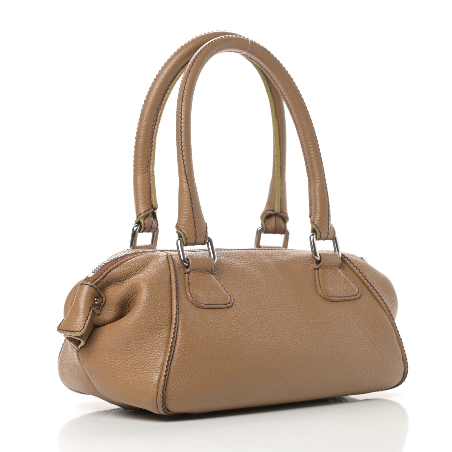 Chanel Calfskin Small Tassel Bowler Light Brown 3 of 20