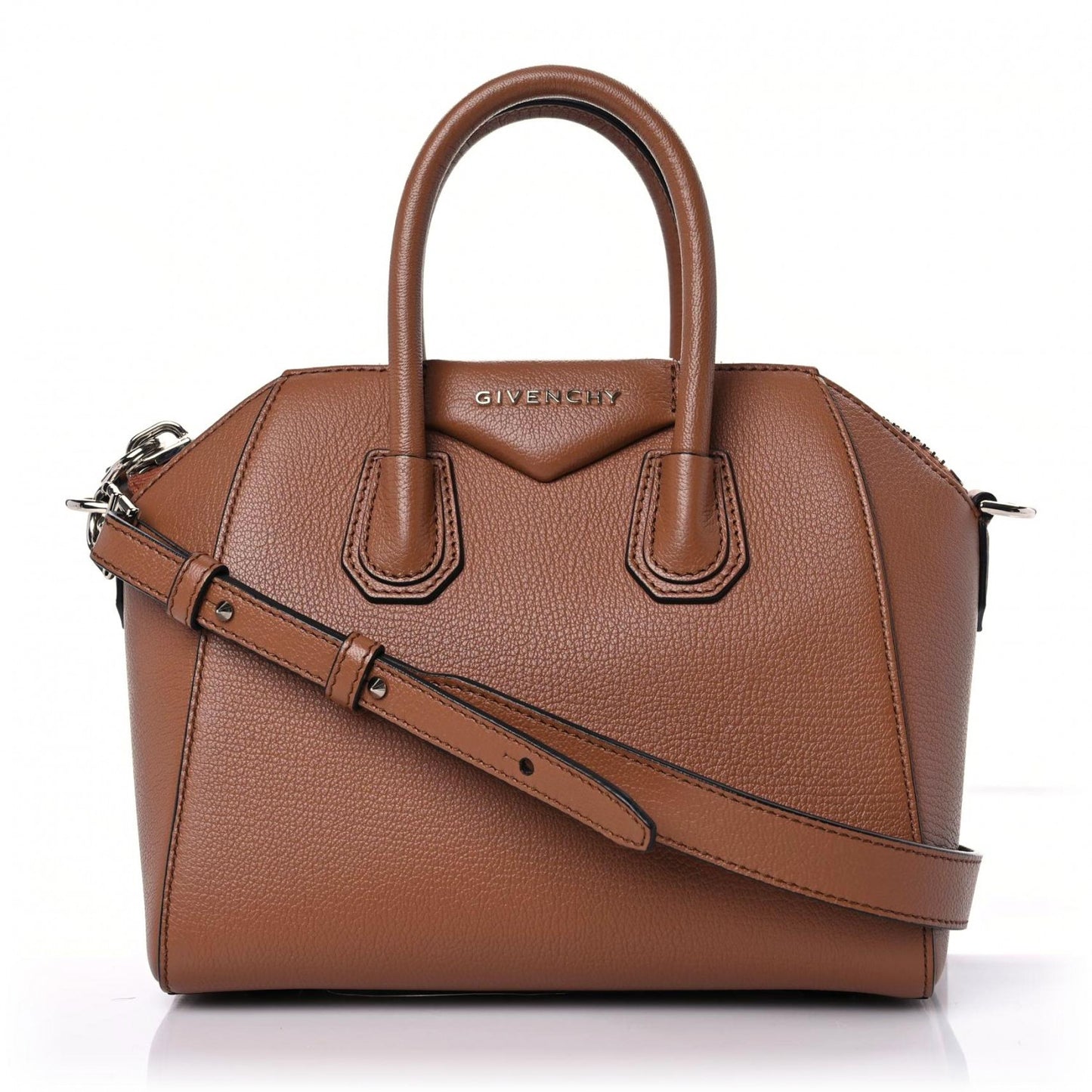 Sugar Goatskin Mini Antigona Caramel