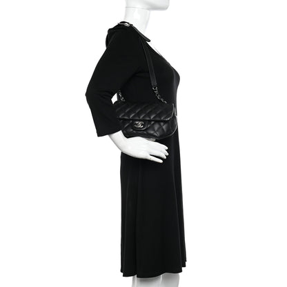 Chanel Calfskin Quilted CC Uniform Flap Belt Bag Black 2 of 11