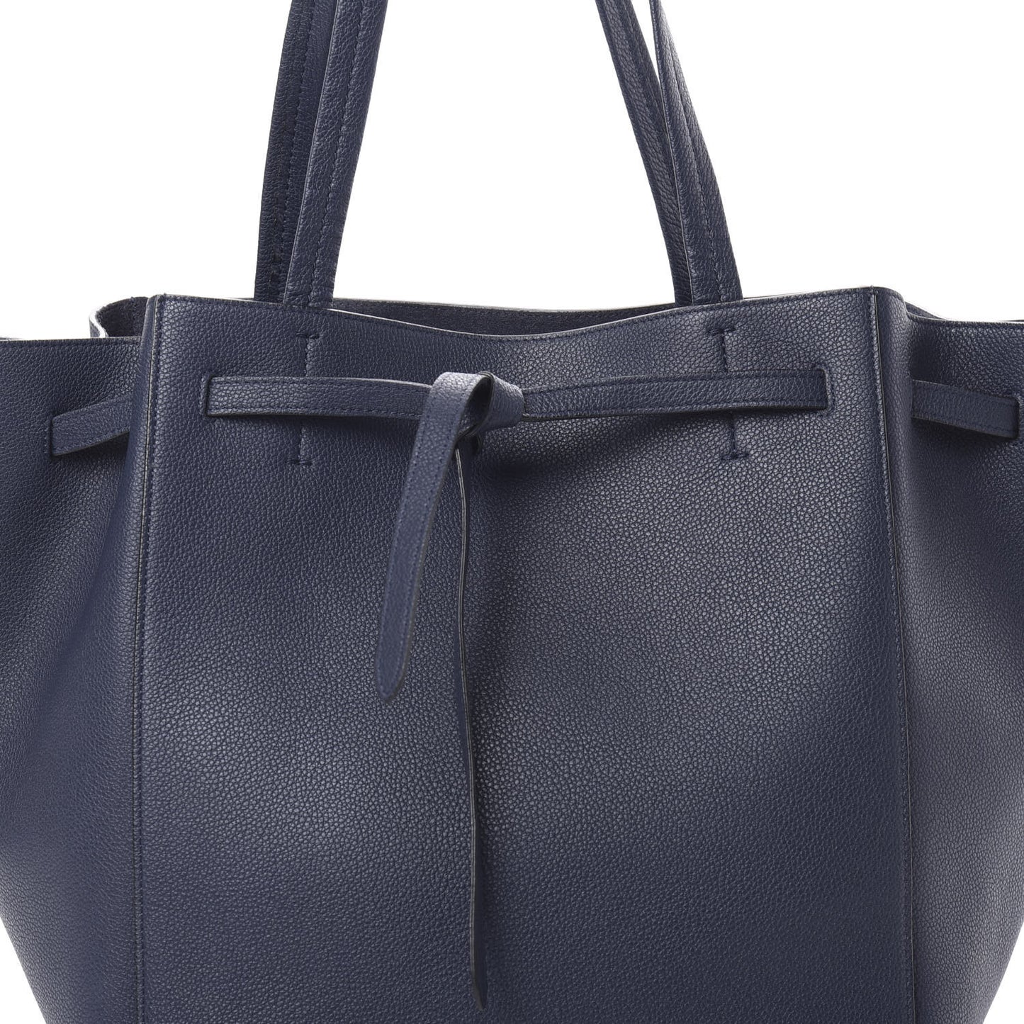 Soft Grained Calfskin Small Belt Cabas Phantom Navy