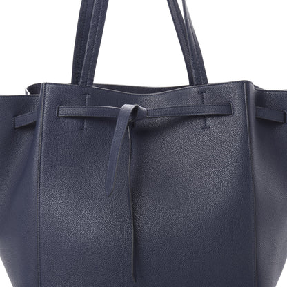 Celine Soft Grained Calfskin Small Belt Cabas Phantom Navy 8 of 12