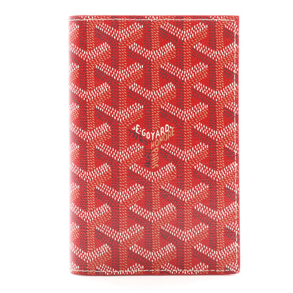 Goyard Goyardine Grenelle Passport Wallet Red 1 of 6