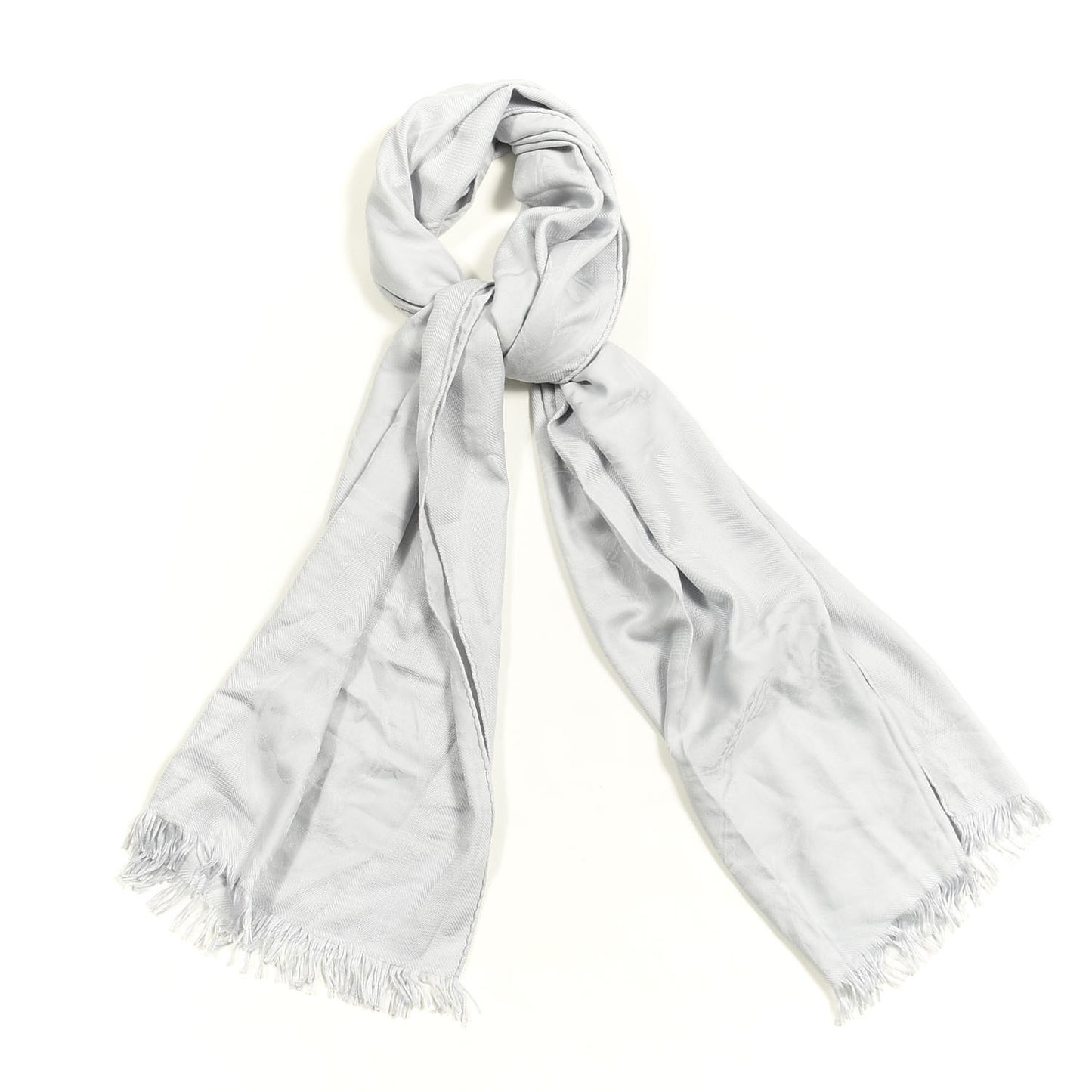 Cashmere Silk New Libris Stole Gris Nuage