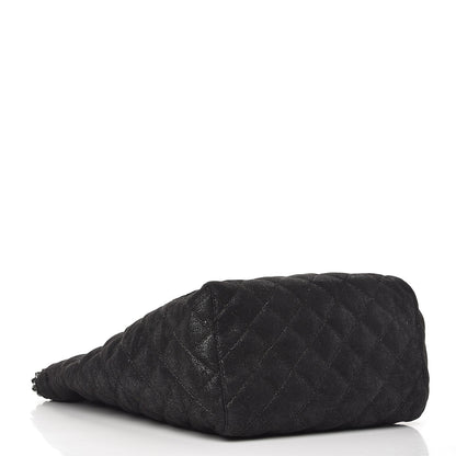 Stella McCartney Shaggy Deer Quilted Falabella Shopper Tote Black 4 of 10
