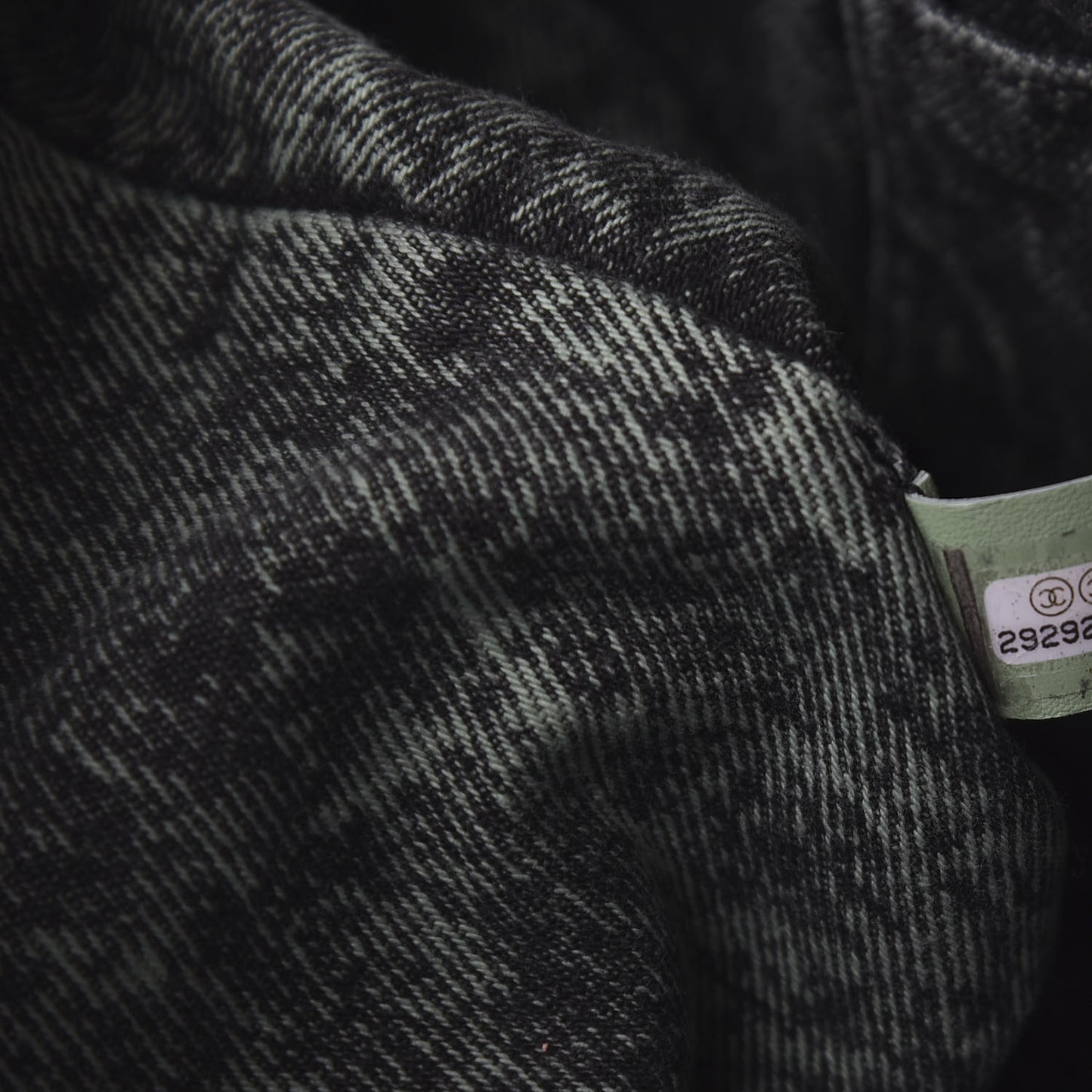Denim Quilted Denimpression Flap Green Black