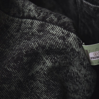 Chanel Denim Quilted Denimpression Flap Green Black 8 of 10