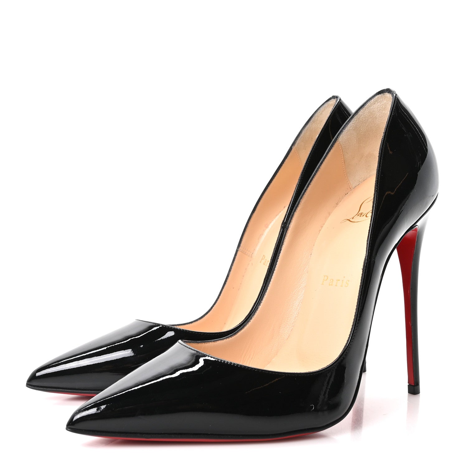 Christian Louboutin Patent So Kate 120 Pumps 38 Black 4 of 9
