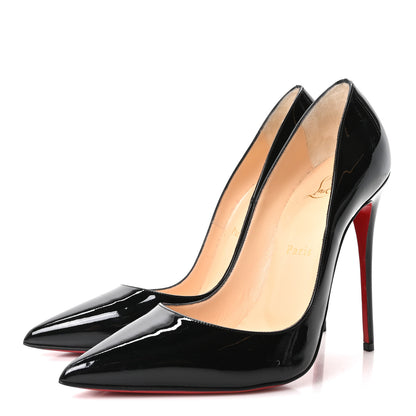 Christian Louboutin Patent So Kate 120 Pumps 38 Black 4 of 9