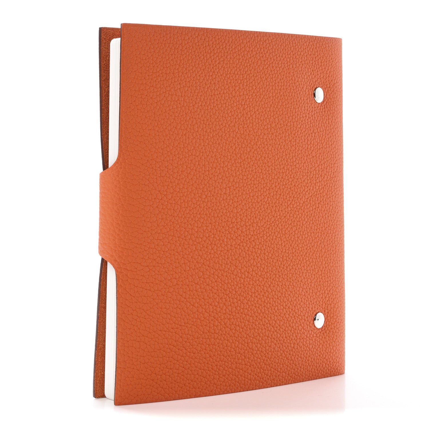 Hermes Togo Ulysse MM Notebook Cover Orange Minium 3 of 9
