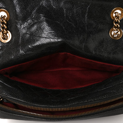Chanel Crumpled Grained Calfskin Quilted Small Shiva Flap Black 4 of 8