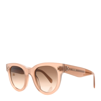 Celine Acetate Studded Mineral Round Sunglasses CL4003IN Light Brown 1 of 8