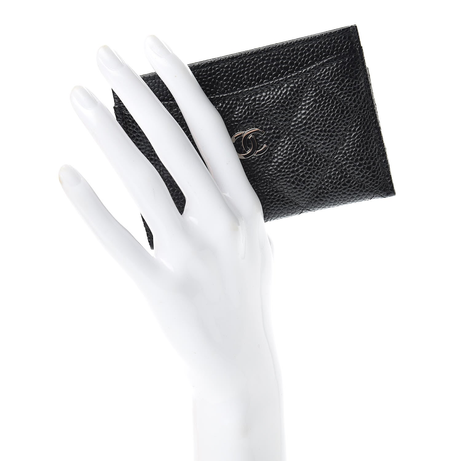 Chanel Caviar Quilted Card Holder Black 2 of 9
