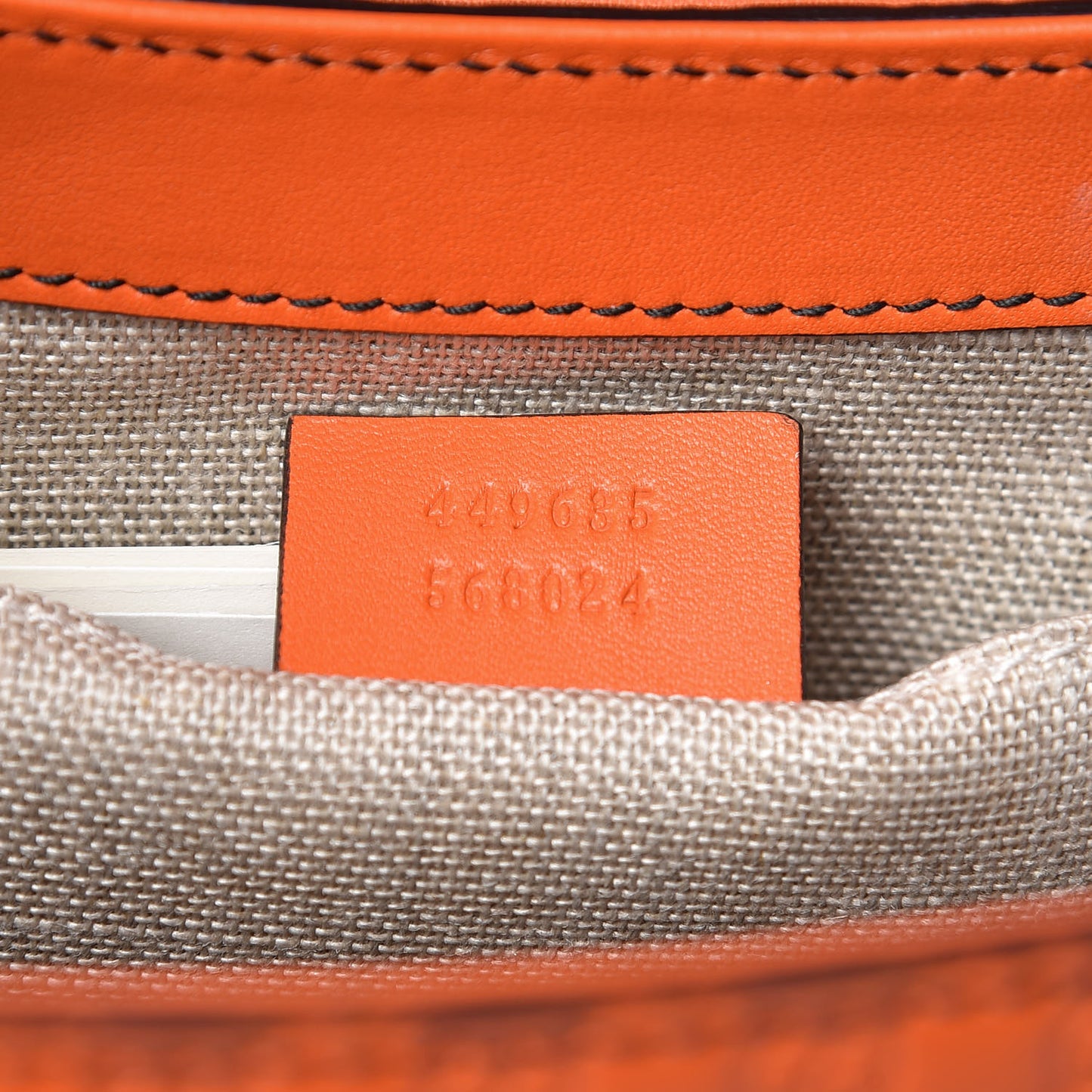 Microguccissima Medium Emily Chain Shoulder Bag Sun Orange